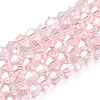 Transparent Electroplate Glass Beads Strands LS-GLAA-F029-2mm-C26-1