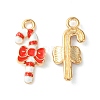Christmas Alloy Enamel Pendants ENAM-D047-17G-05-1