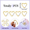 5Pcs Zinc Alloy Spring Gate Rings FIND-TA0009-73J-4