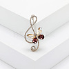 Alloy Rhinestone Safety Pin Brooch PW23101831228-1