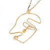 Brass Pendant Necklaces NJEW-JN02460-3