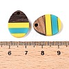Epoxy Resin & Walnut Wood Pendants RESI-N039-121B-3