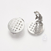 304 Stainless Steel Clip-on Earring Findings X-STAS-S104-01C-3