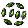 Pointed Back Glass Rhinestone Cabochons RGLA-T083-13x27mm-20-1