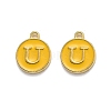 Golden Plated Alloy Enamel Charms ENAM-Q437-13U-1