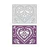 Heart Carbon Steel Cutting Dies Stencils DIY-WH0170-061-8