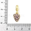 Brass Enamel Fruit European Dangle Charms KK-Z090-08G-06-3