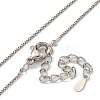 Brass Box Chain Necklaces for Women NJEW-U011-02P-2