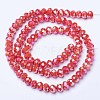 Electroplate Glass Beads Strands EGLA-A034-P10mm-B06-2