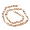 Electroplate Transparent Glass Beads Strands GLAA-C029-02A-03-2