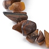 Natural Tiger Eye Chips Beaded Bracelet BJEW-JB09686-03-2