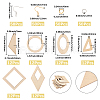 DIY Wooden Dangle Earring Making Kits DIY-SP0005-02-2