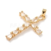 Brass Micro Pave Cubic Zirconia Pendants KK-A281-26A-G-2