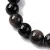 Natural Silver Sheen Obsidian Beads Strands G-F808-C01-14mm-4