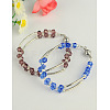 Fashion Glass Bracelets BJEW-PJB128-M-1