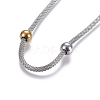 304 Stainless Steel Necklaces NJEW-O114-01-3