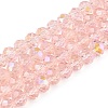 Electroplate Glass Beads Strands EGLA-A044-T6mm-L22-1