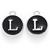Platinum Plated Alloy Charms LS-ENAM-S118-02L-P-1