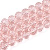Transparent Glass Bead Strands GLAA-R095-8mm-35-1