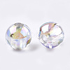 Transparent Plastic Beads OACR-S026-6mm-10-2