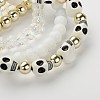 Trendy Acrylic & Glass Beaded Stretch Bracelets for Girls BJEW-PJB817-4-3