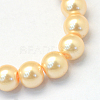 Baking Paint Pearlized Glass Pearl Round Bead Strands HY-Q003-10mm-61-2