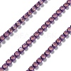 Iron Rhinestone Glass Cup Chain CH-U001-01V-2