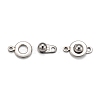 201 Stainless Steel Snap Clasps STAS-K148-11-2
