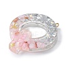 Resin Pendants RESI-B029-01P-Q-2