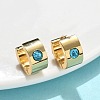 201 Stainless Steel Wide Huggie Hoop Earrings EJEW-D354-11G-2