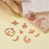 10Pcs 10 Style Alloy Enamel Pendants & Connector Charms ENAM-YW0003-08-5