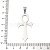 304 Stainless Steel Pendants STAS-P421-07P-3