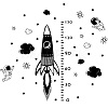 PVC Height Growth Chart Wall Sticker DIY-WH0232-025-1