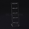 Transparent Acrylic Earrings Display Stands EDIS-G014-04-3