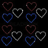 Triple Heart Eco-Friendly Acrylic Hotfix Rhinestone DIY-WH0419-69A-1