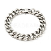 Non-Tarnish 201 Stainless Steel Curb Chain Bracelet for Men Women LS-BJEW-H550-06A-P-1