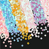 120G 6 Colors Plastic Sequins Beads PVC-CP0001-02C-6