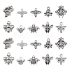 100Pcs 10 Style Tibetan Style Alloy Pendants TIBEP-CJ0001-76-1