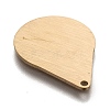 Ion Plating(IP) 304 Stainless Steel Pendants STAS-O133-05E-G-2