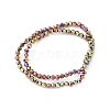 Electroplate Glass Bead Strands LS-EGLA-R042-4mm-04-2