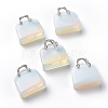 Opalite Brass Pendants KK-E274-01P-01-1