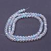 Electroplate Glass Beads Strands EGLA-J042-6mm-AB03-3