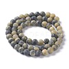 Natural Yellow Turquoise(Jasper) Beads Strands X-G-H245-02B-2