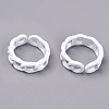 Spray Painted Alloy Cuff Rings RJEW-T011-29G-RS-2