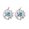 304 Stainless Steel Rhinestone Pendants STAS-Z166-24P-09-1