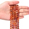 Natural Fire Crackle Agate Beads Strands G-G212-8mm-10-4