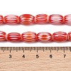 Handmade Millefiori Glass Oval Bead Strands LK-Z001-01B-06-3