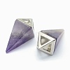 Natural Amethyst Pendants KK-E757-D-05P-2