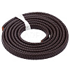Flat Braided Leather Cord WL-WH0003-09A-1