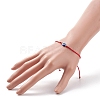 2Pcs 2 Color Resin Evil Eye Braided Bead Bracelets Set BJEW-JB08496-3